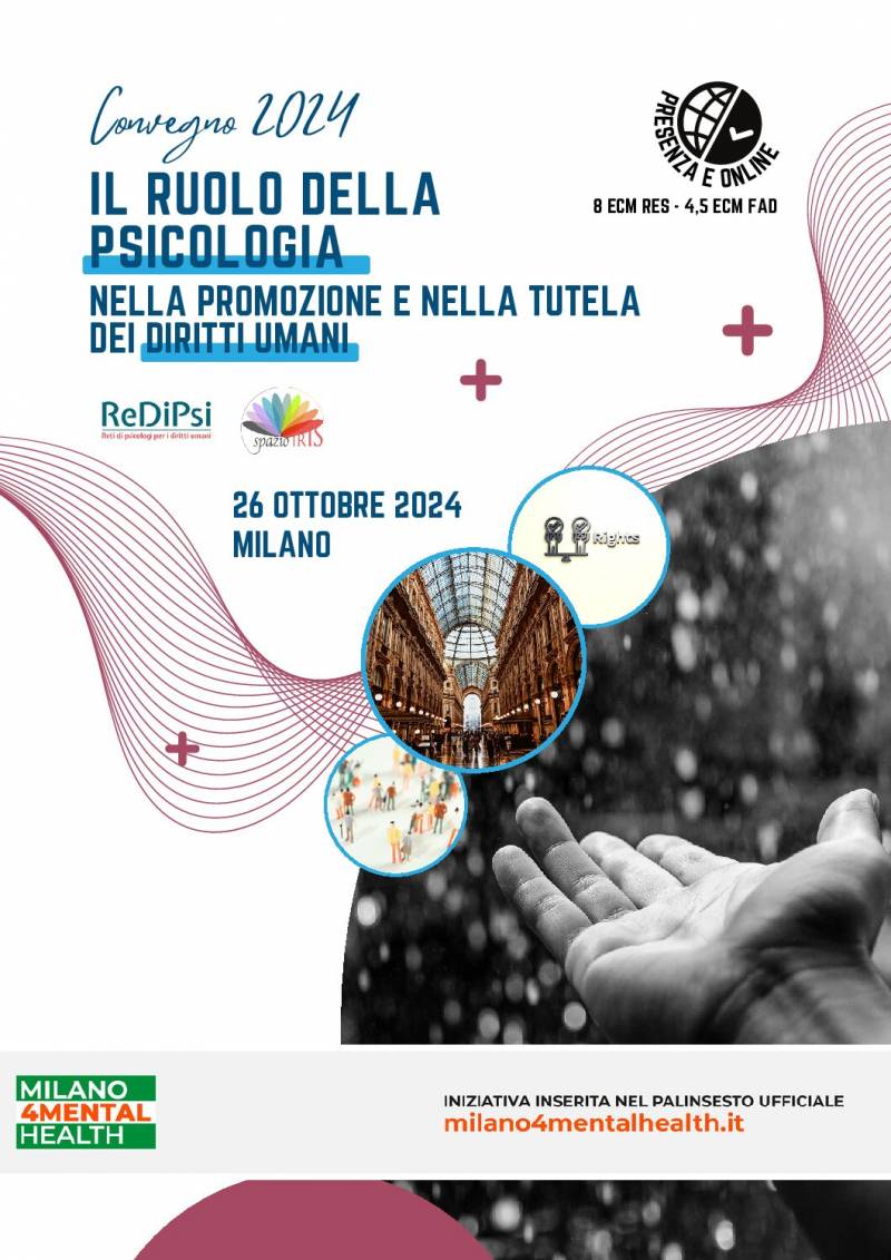 26 ottobre - Convegno "Il ruolo della psicologia nella promozione e nella tutela dei diritti umani"