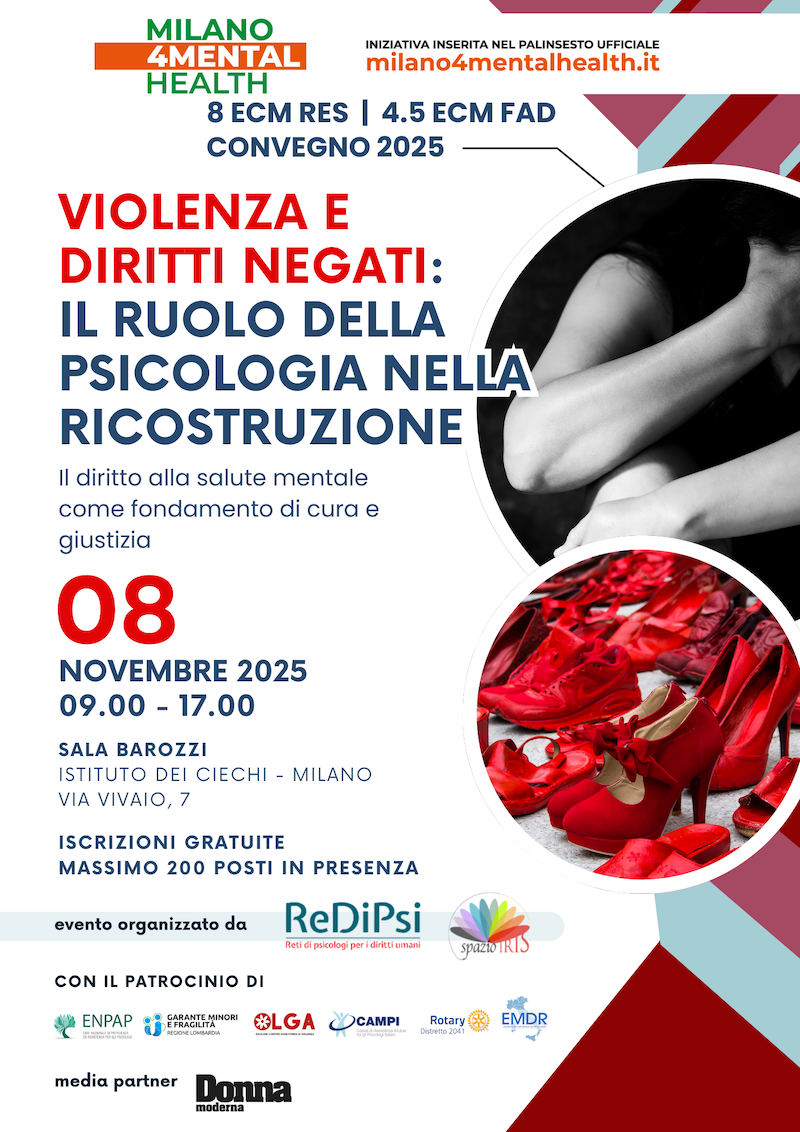 2° Congresso Nazionale ReDiPsi: VIOLENZA E DIRITTI NEGATI: IL RUOLO DELLA PSICOLOGIA NELLA RICOSTRUZIONE